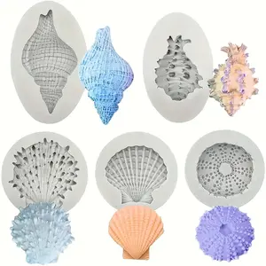 5pcs Durable Silicone Molds Suitable for Resin Art - -Shaped Mold with Irregular & Round Cavities, Compatible for Diy Jewelry Decoration, Jewelry Making, Pendants, Keychains, Coasters, Wax/Resin Crafting (Ideal for Beginners & Experts)