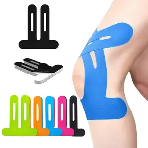 Precut Kinesiology Tape for Knees,Waterproof, Elastic Tape for Knee Support, Stability & Pain Relief; Breathable, Hypoallergenic, Latex-Free; Ideal for Basketball, Running  Protection