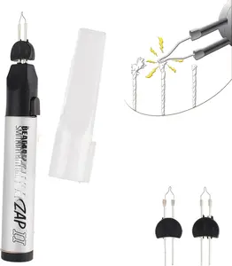 Thread Zap - 5.25 Thread Burner - Plus 2 Pack Replacement Tips Included - Trim,  and Melt Thread with one Touch, Ideal for Finishing Bead Weaving and stringing Projects