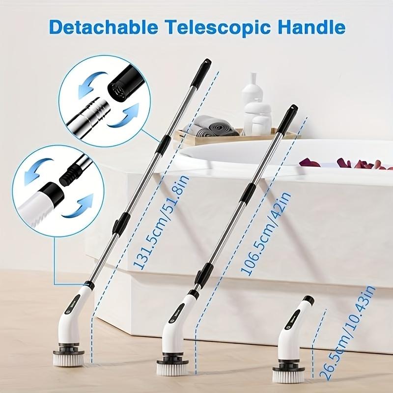 9-in-1 Rechargeable Cordless Electric Spin Scrubber - Adjustable Power, Waterproof Specialty Kitchen Utensil with Interchangeable Tips, Multiple Heads, Kitchen Accessories, Kitchen Cleaning