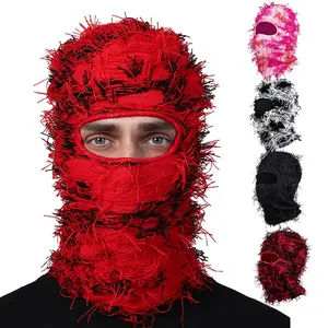 Men Knitted Full Face Ski Mask Winter Neck Warmer Beanie Cap Unisex