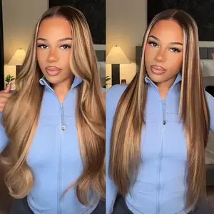 Recool Balayage Highlight Straight/Body Wave 6×5 Lace Ready To Go Glueless Human Hair Wig Pre Cut Lace & Bleached Knots#TikTokShopBlackFriday