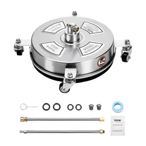 VEVOR 14" Pressure Washer Surface Cleaner 4 Wheels 4000 Max PSI 2 Extended Wands, Various specifications