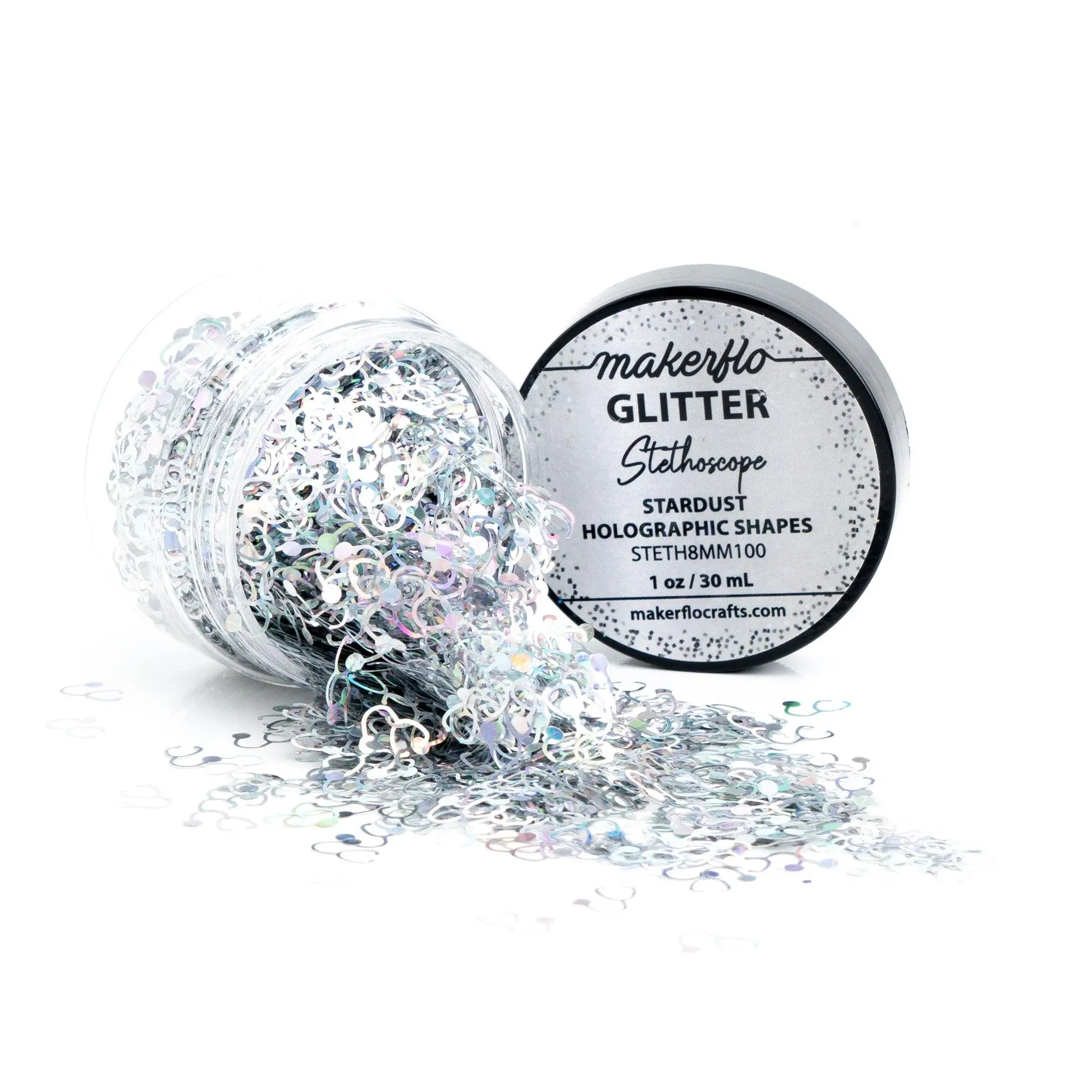 Makerflo Holographic Glitter Shape - Stethoscope