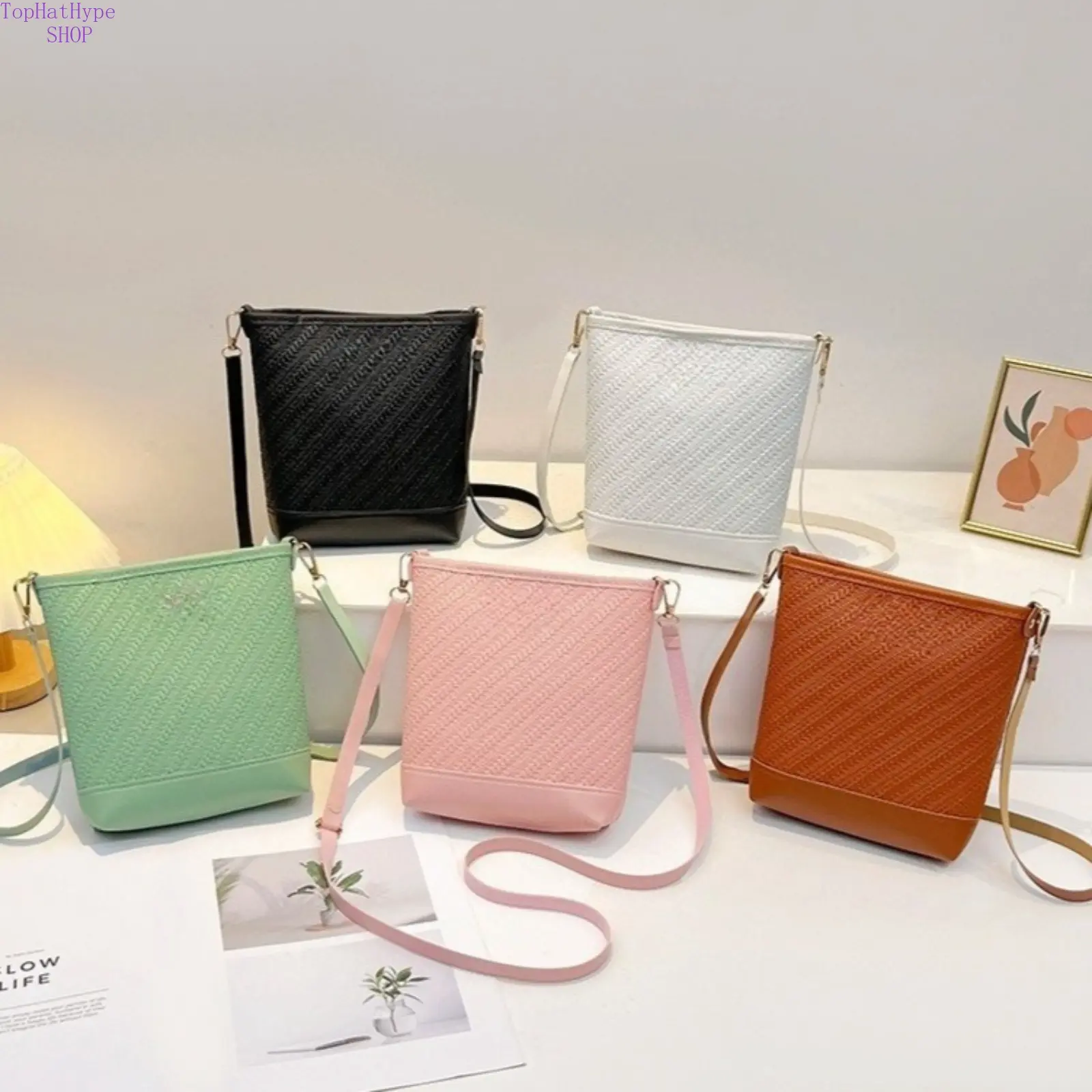 Women's 2026 New Summer Embossed Bucket Purse - Large Capacity, Lightweight Elegant Crossbody Shoulder Purse, Ideal for Vacation, Shopping, Crossbody Shoulder Purses