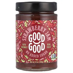 GOOD GOOD Strawberry Jam, 12 oz (330 g)