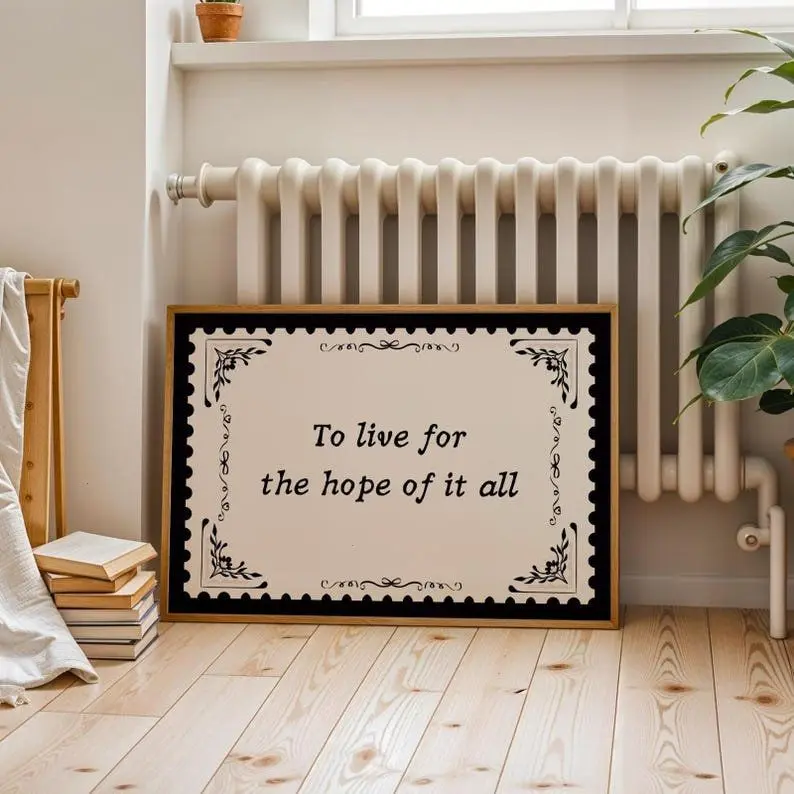 Hope of it all Print Wall Art, Vintage Printable Poster1 - [No Frame]