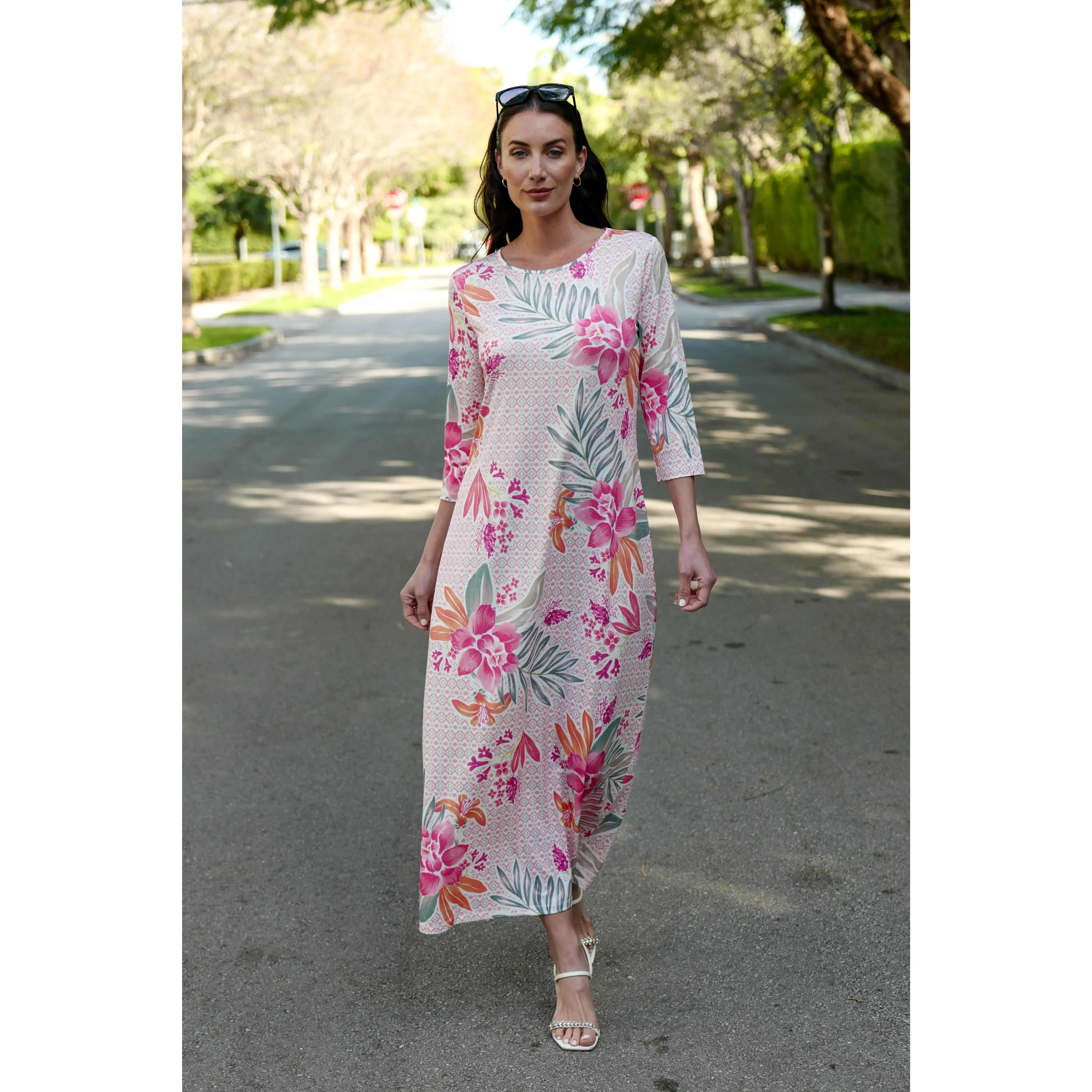 Athena Dress Tahitian Garden