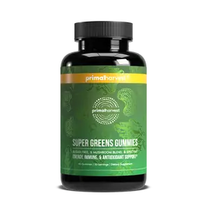 Super Greens Gummies - Superfood Gummies Packed With 13 Essential Vitamins, Minerals, Mushroom Blend