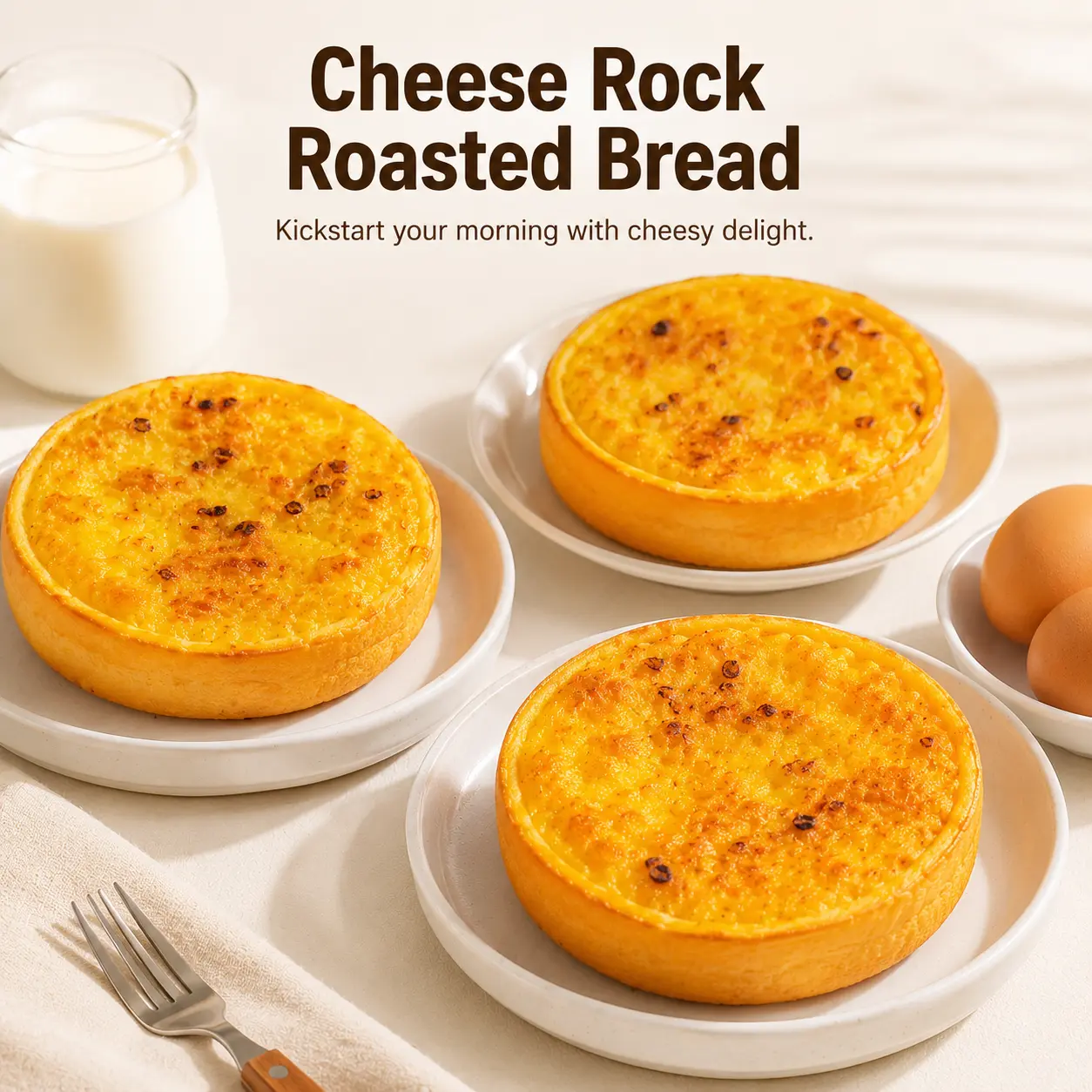 Cream Cheese Soft Bread - Fluffy Bakery-Style Loaf with Rich Cheesy Filling, Individually Wrapped Low Sodium Prepackaged Snack Cakes & Pastries for Breakfast, On-the-Go, Low Sodium Snack Cakes & Pastries