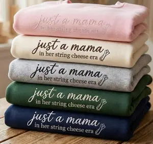 Just a Mama In Her String Cheese Era Embroidered Sweatshirt, String Cheese Mama Era Shirt, Mama Era Sweatshirt, Mom Life Crewneck