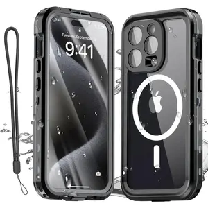 Magnetic Case For iPhone 17 16 15 14 Pro Max Pro Pro Max IP68 Waterproof Protector Full Body Protective Dustproof Phone Case
