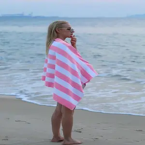 Simple Vertical Stripe Print Beach Towel, Travel Towels, Super Absorbent Quick Dry, Quick Drying Towel, Soft Lightweight, Ideal for Swimming, Outdoor, Travel, Soft And Light, Striped Pattern Towel