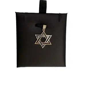 14K Gold Estrella de David Pendant