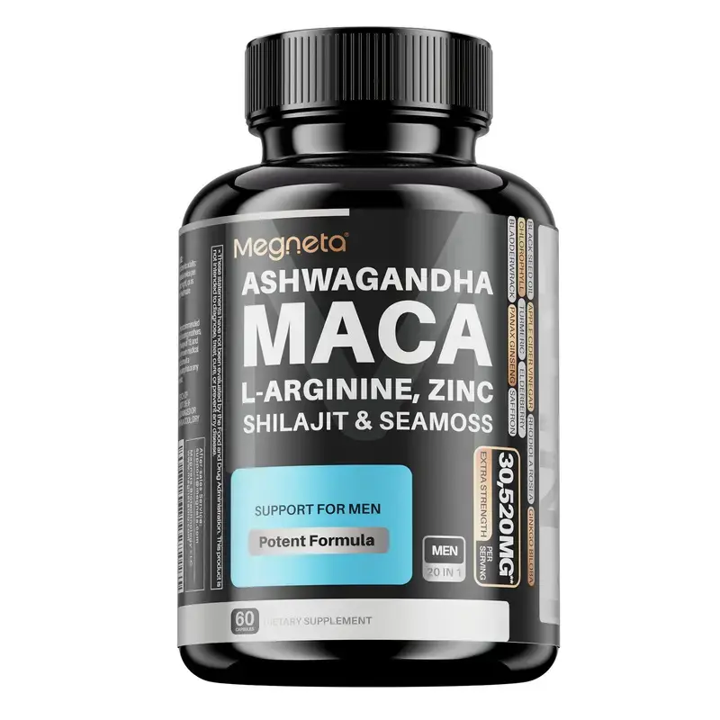 MEN’S CONFIDENCE – 20-in-1 Vitality Formula with Ashwagandha, Seamoss, Shilajit, L-Arginine & L-Citrulline | Energy & Wellness Support – 60 Capsules summerwins
