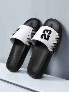 2026 Summer New Couples' Fashion Slippers Slide, Casual Beach Slippers Available in Black, White, and Red. Trendy Outdoor Breathable One-Piece Slippers, Must-Have for Travel, Beach, and Seaside!