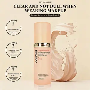 4-in-1 Color Changing Bionic Tinted Sunscreen Foundation (New Version) - Facial Cosmetic Beauty Product with Niacinamide, Moisturizing for Content Creators, Travel & Outdoor Use