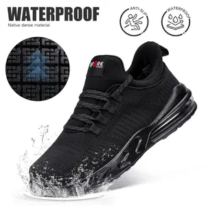 Waterproof Breathable Air Cushion Work Shoes for Men & Women Seamless Full Coverage Shoes,【LARNMERN】 No Rubbing Comfort Lining Non-Slip Oil-Proof All-Season Perfect for Chefs Nurses Cleaners & Outdoor Activities