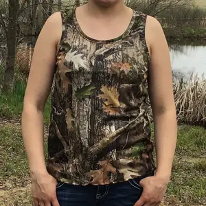Camo Womens Casual Summer Knit Tank Top Shirt