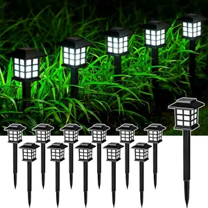 12 Pack Path Lights,Solar Outdoor Lights,  Walkway Light Outdoor, Garden Pathway Waterproof for Garden, Yard, Landscape and Driveway(Cold White)