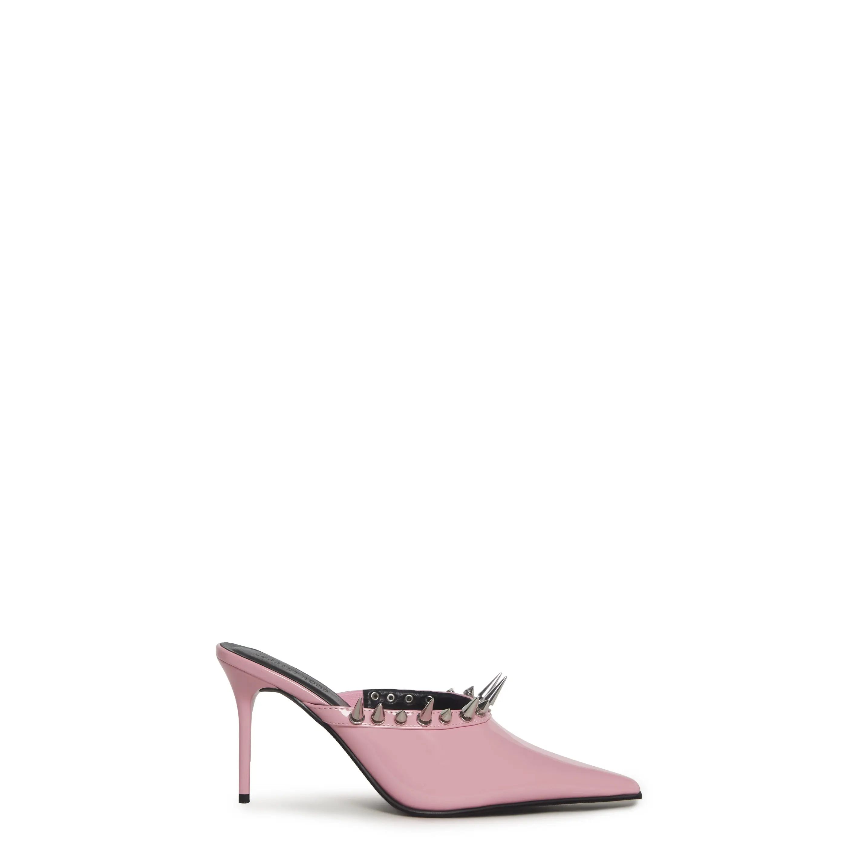 On Your Toes Spiked Mules - Pink