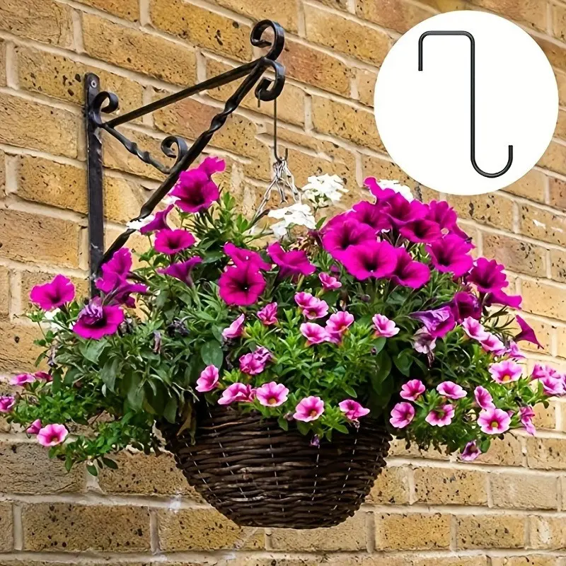Heavy-Duty Stainless Steel Fence Hooks, Easy Install Over-Door Plant Hangers  for Indoor/Outdoor Use - Perfect for Hanging Plants, Hanging Planters,  Hanging Flower Pots, Bird Feeders, and Lanterns - TikTok Shop