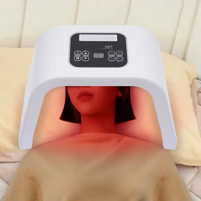 Foldable LED face mask, home color skincare device, 7-color skin care equipment, perfect gift for girlfriend and mom LED Red Light Therapy For Face SummerFinds Facial Rejuvenation Facial Treatment nourish max lightweight daily skincare