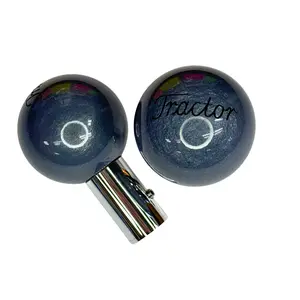 Twisted Shifterz Engraved Brake Knob for Tractor, Truck - V1 Pearl Finish Automotive Interior Accessory
