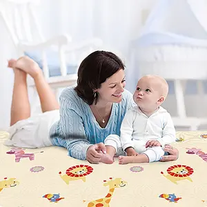 Foldable Baby Crawling Mat Thickened Infant Living Room Home Use Foam Play Pad for Children, Comfortable and Durable Floor Mat