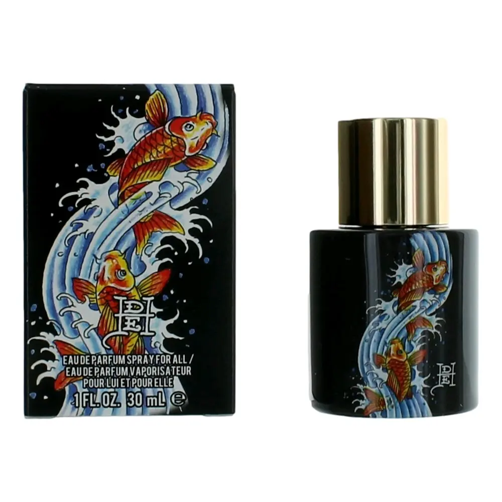 Unisex Ed Hardy Koi Wave Eau de Toilette Spray - 1 fl oz Beauty Products, Tattoo-Inspired Miniature Perfume Spray, Grapefruit & Tropical Fruits Notes, Vibrant Scent for Lasting Impression, Miniature Perfume Spray Unisex Fragrance, Vibrant And Sexy