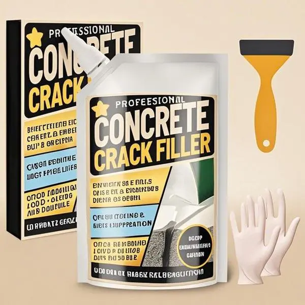 High Elasticity Self-Leveling Sealant, Waterproof Concrete Repair Glue for Driveway and Patio, Durable Outdoor Crack Filler for Walkway and Joint, Flexible Caulking Solution - 17.6 Floz