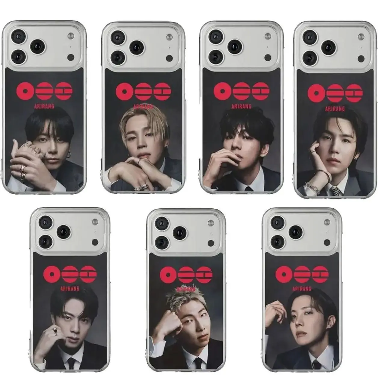 K-Pop Phone Case | Fanart Inspired Cover | 7 Member Idol Fan Gift | Compatible with iPhone 11, 12, 13, 14, 15, 16, 17 & more