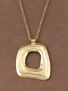 Boho Style Pendant Necklace, Large Open Charm Chain Jewelry, Fashionable Daily Wear & Party Accessory, Fashion Modern Accessories