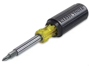 11-in-1 Screwdriver/Nut Driver Set, 8 Bits (Phillips, Slotted, Torx, Square), 3 Nut Driver Sizes, Cushion Grip Handle