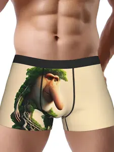 Brr Brr Patapim Italian Brainrot Men's Boxer Briefs Whimsical Monkey Underwear Underwear Boxers