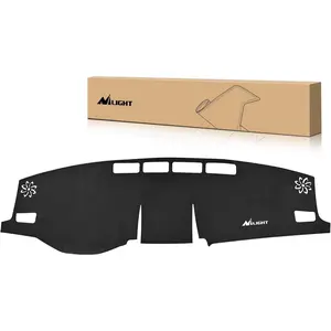 Nilight Custom Fit Suede Dashboard Mat for Toyota Rav4 2019-2024, Non-Slip Sunshade Glare Protector Car Accessories with Suede Material, Black Interior Accessory