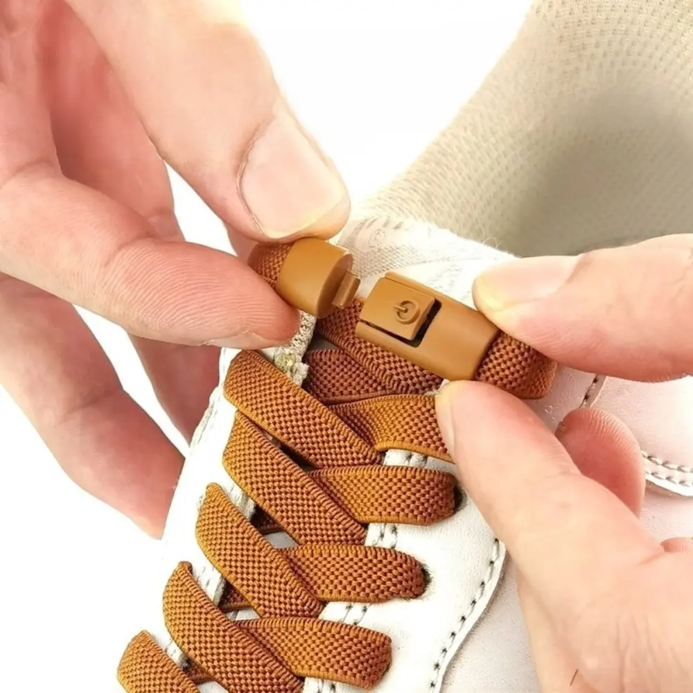 Elastic No-Tie Shoelaces - Slip-On Polyester Laces Anti Slip for Sneakers, Quick-Lock Design, Perfect for Sports and Casual Shoes, Shoe Accessories
