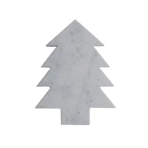 Marble Tree Shaped Cheese/ Cutting Board - 13 1/2 inches