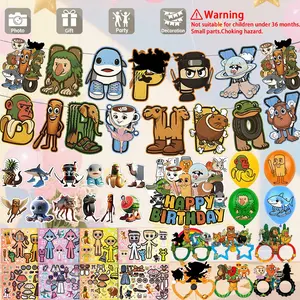 Popular  Italian Brainrot Series Tung Tung Tung Sahur Themed Party Decoration Balloons and Flags,Happy Birthday Banner, Character Balloons, Cake Toppers&Stickers for Gifts, First Birthday