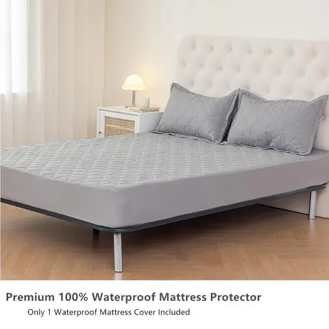Premium Waterproof Mattress Protector - Multi-Size (Twin, Full, Queen, King, Double 137*190cm) - 2"-12" Deep Pockets, Wrinkle Resistant, Durable, Ultra-Soft, Breathable, Noiseless, Washable Comfortable Fabric Bed Pad for Elderly