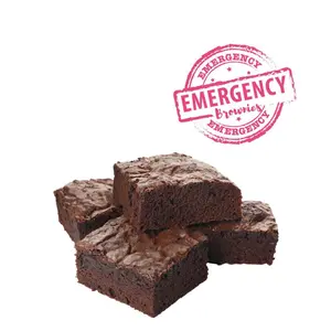 Milky Mama Emergency Lactation Brownies for Boosting Milk Supply - Chocolate Flavored, Natural Ingredients, 1 Dozen Convenient Dessert Snacks for Breastfeeding Moms Foods Iron Calcium Protein