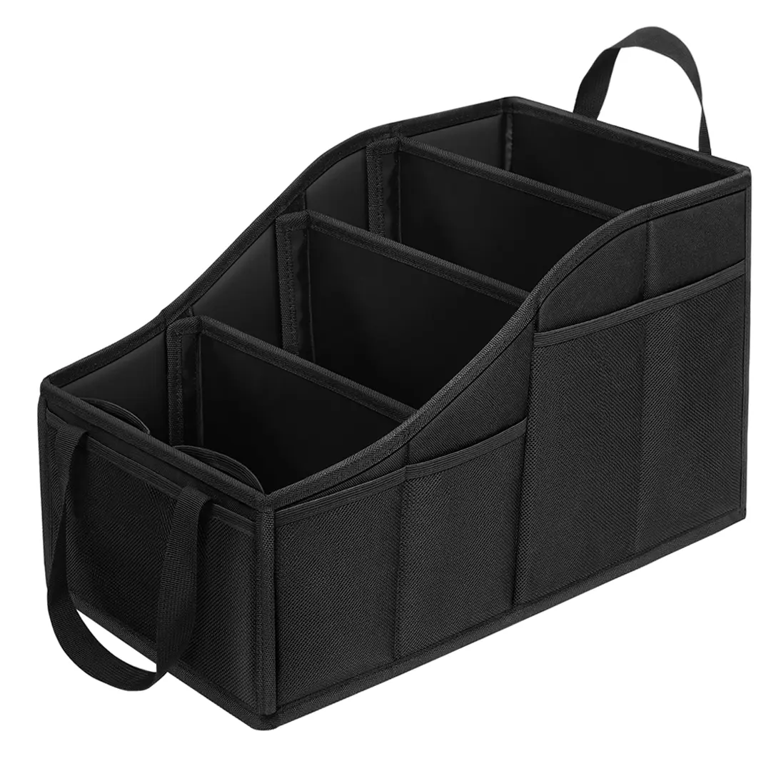 Car Seat Organizer with Multiple Compartments & Cup Holders, Backseat Storage Organizer with 7 Mesh Pockets, Multi-Purpose Car Organizer for Front or Rear Seat #Summervibes