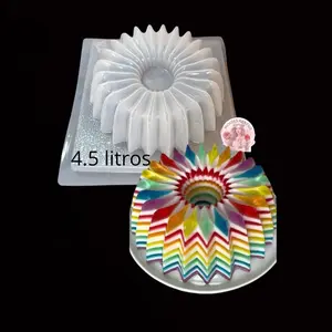 Molde de plastico para gelatina en forma de acordeón