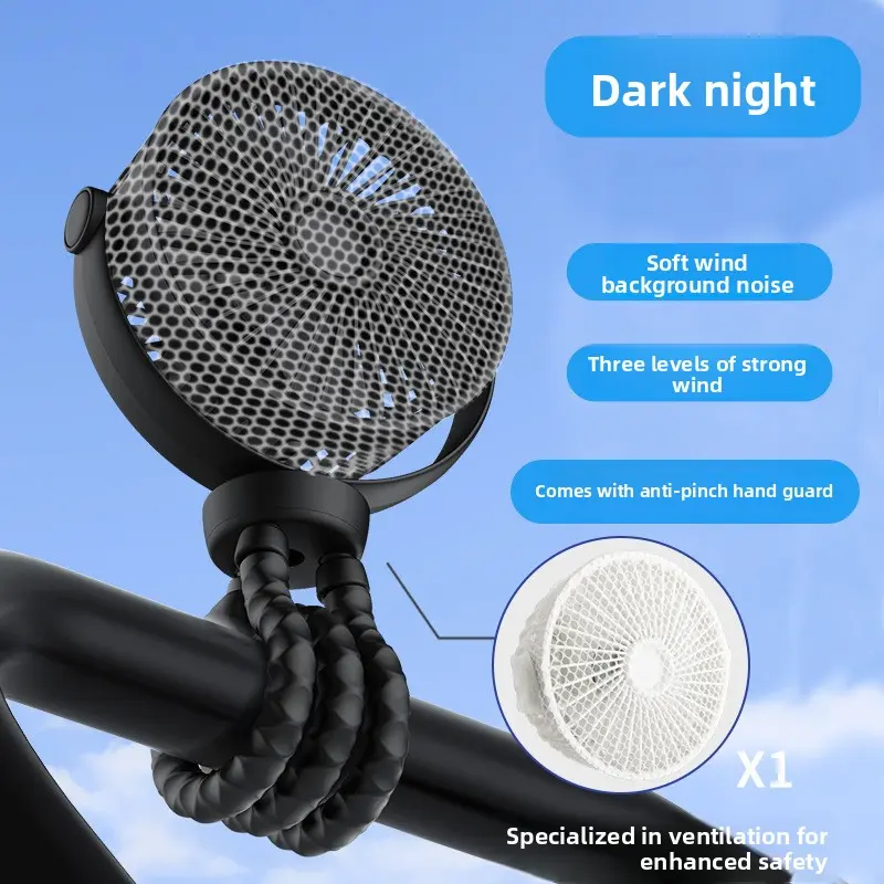 Black with mesh cover