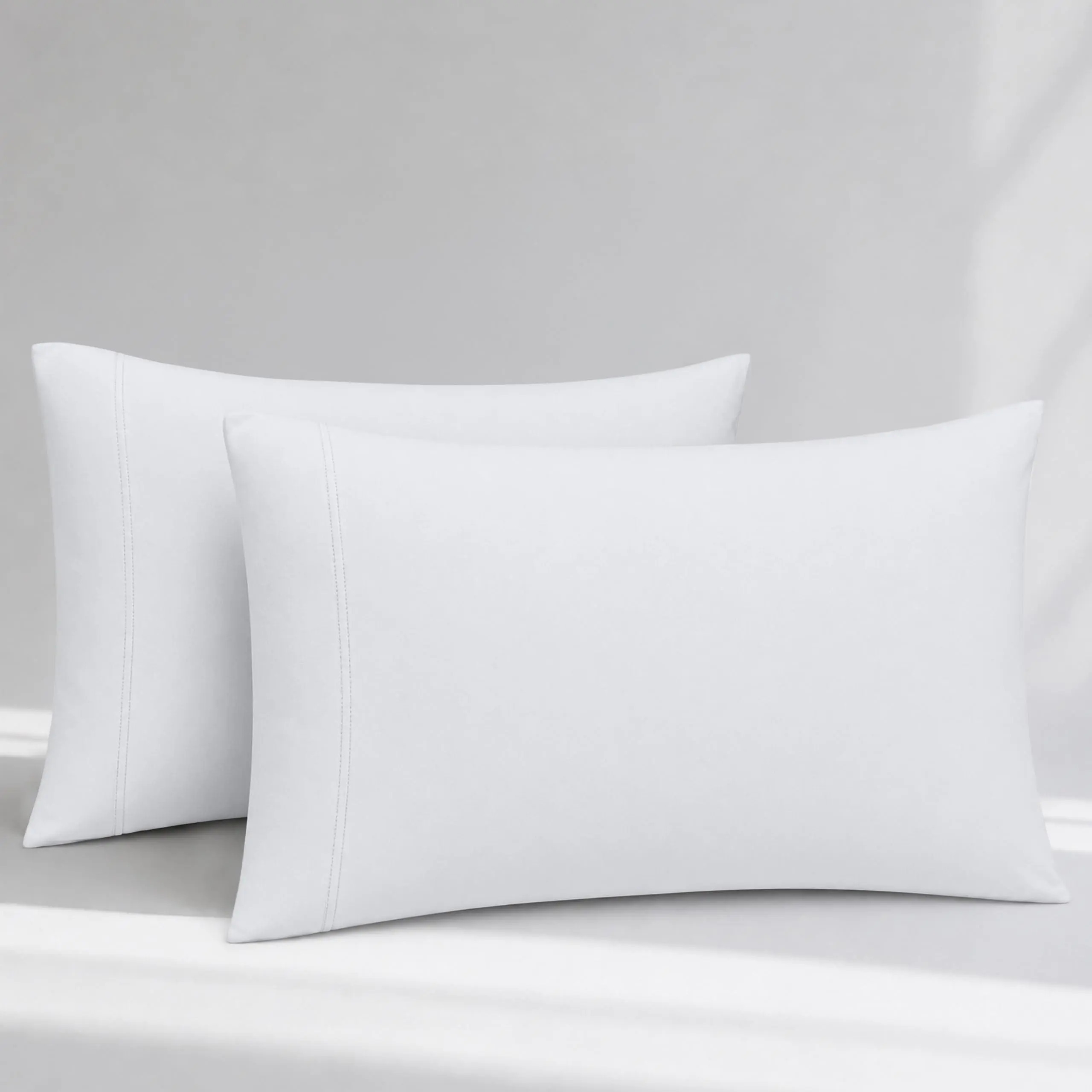 100% Organic Cotton Sateen Pillowcase Pair, GOTS Certified Product