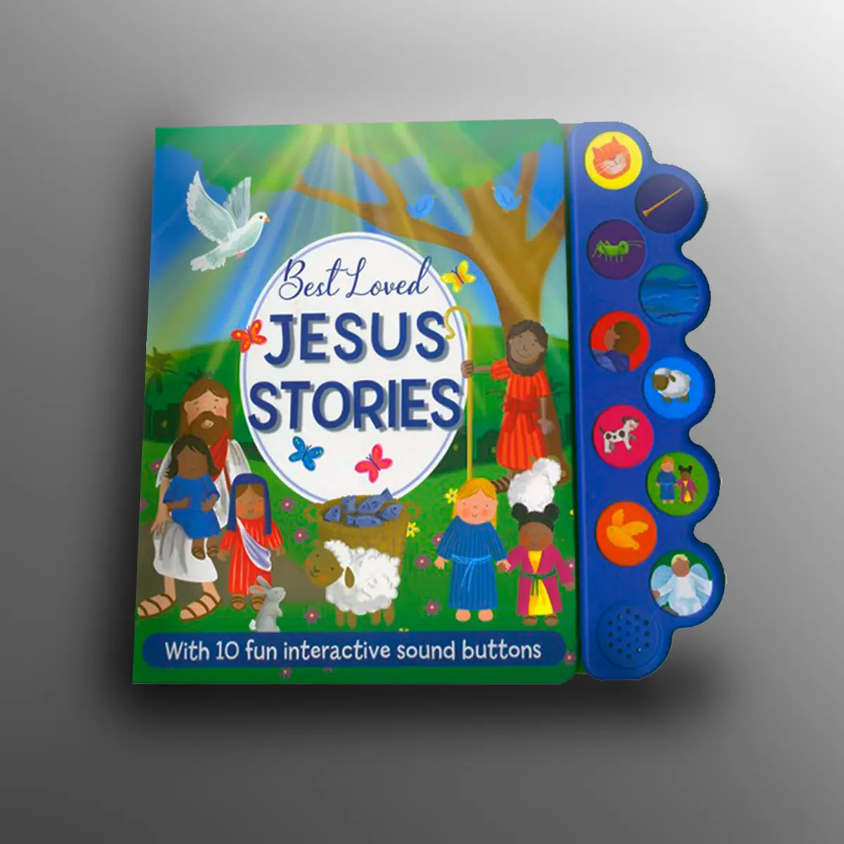 Religious Jesus Bible Stories Interactive Sound Picture Book for Kids, 10 Fun Sound Buttons, Engaging Activities for Sunday School & Family Devotions (Memorable Way Learning Materials), Interactive Sound Book Picture Books, Sound Book Picture Books