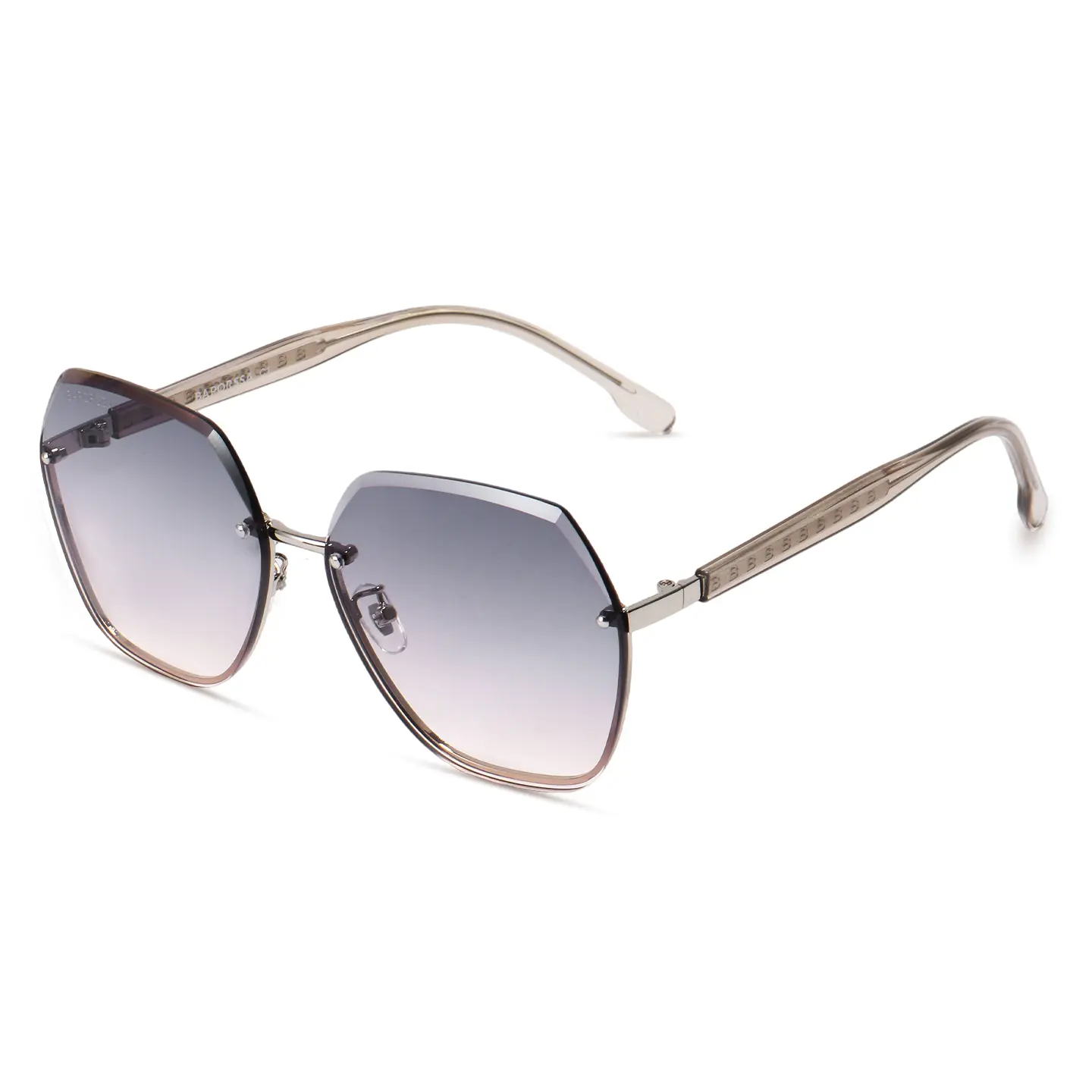 Women's 3-Pack Oversized Sunglasses - UV400 Gradient Lens, Fashionable Frames, High Quality, Trendy Casual, French Style with Mirror Box