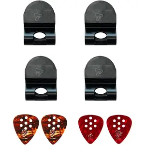 3-in-1 guitar strap locks guitar strap blocks guitar pick holder with non-slip picks and  hook