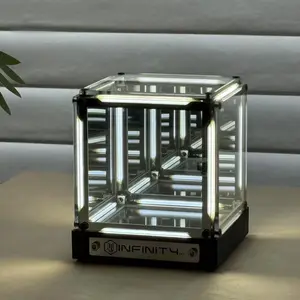 Minimalist Cube Lamp LED Night Light, Soft Ambient Mood Light With Warm Yellow / Cool White Option, Elegant Home Decor Accent