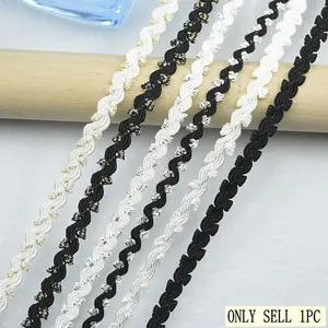 5meters/16.4ft New Lace Trim, DIY Craft Supplies, Double-Sided Floral Braiding Rope, Fashion Accessories Material, Perfect for Sewing Projects